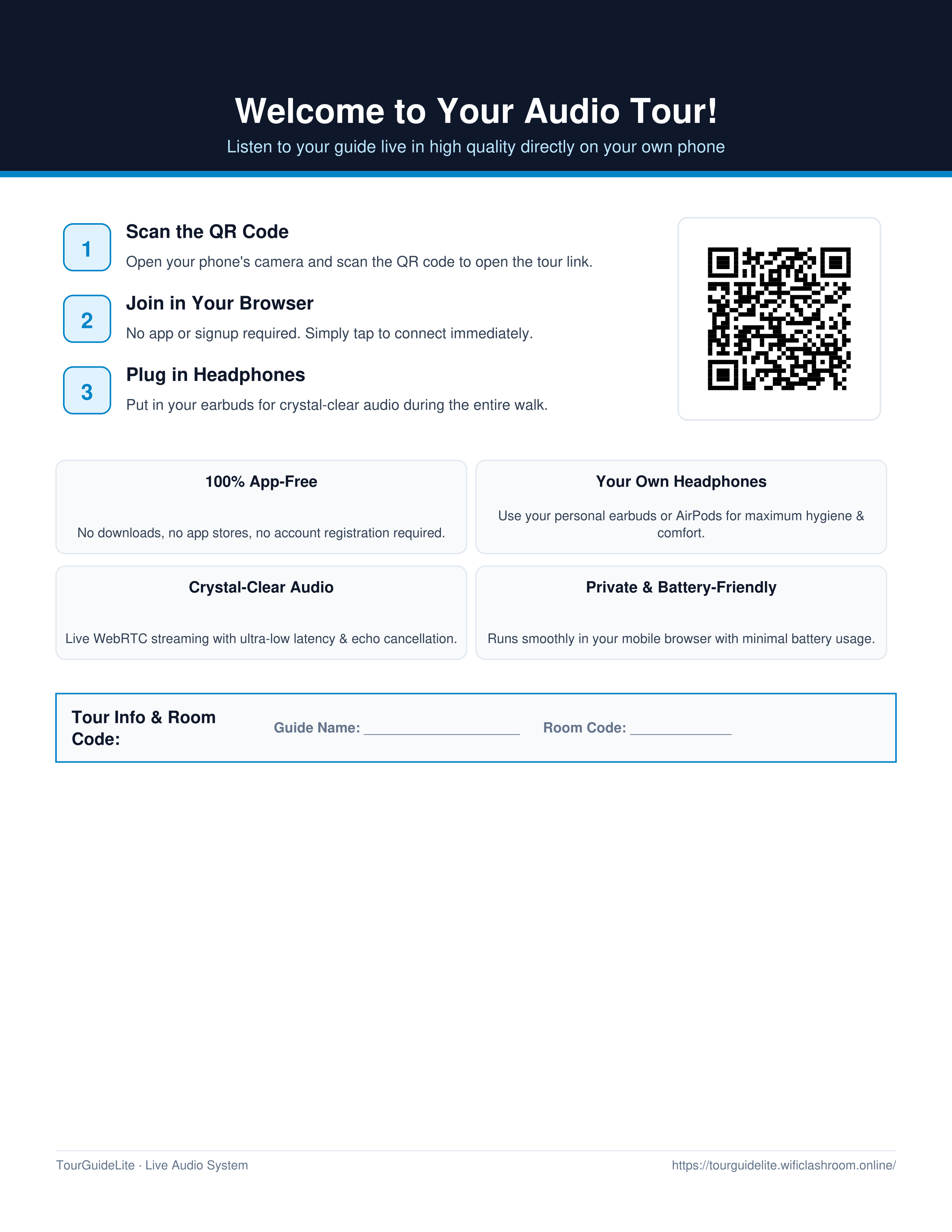 Guest onboarding flyer preview